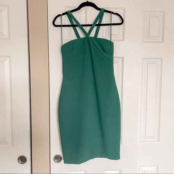Likely Bridgeport Bodycon Dress Sleeveless Green 8 - Picture 5 of 10